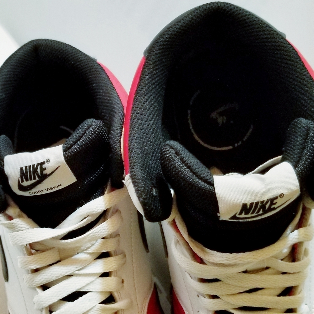 Nike Court Vision Mid ‘Satin Red’ DM1186-600 Size 12 Men's - Picture 6 of 10